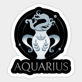 Aquarius Zodiac Sign Sticker